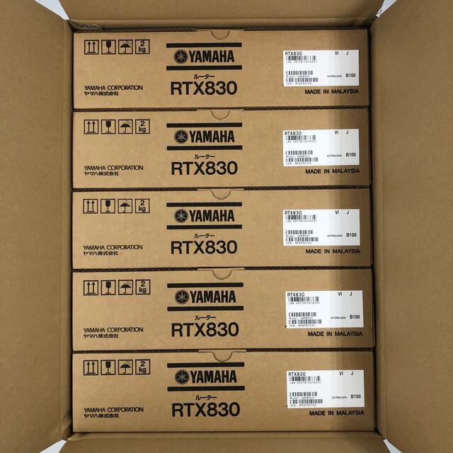 【セール中】 YAMAHA ギガアクセスVPNルーター RTX830 5台セット