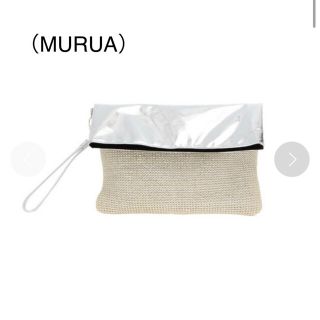 ムルーア(MURUA)のMURUA ムルーア クラッチバッグ バッグ メタリック シルバー(クラッチバッグ)