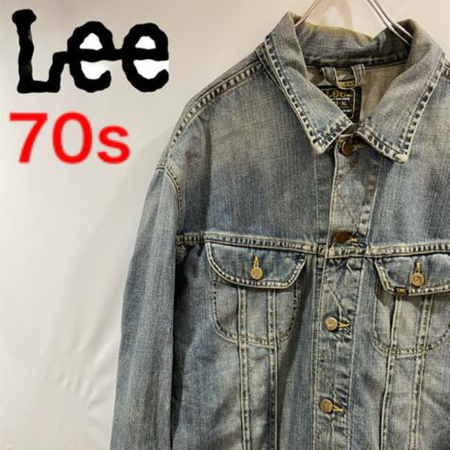 R7 【70s】Lee リー デニムジャケット Gジャン ヴィンテージ 古着 | フリマアプリ ラクマ