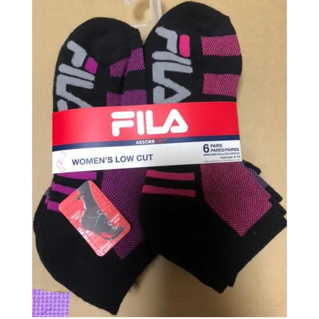 FILA(フィラ)のFILAレディース　ソックス6足セット　靴下 レディースのレッグウェア(ソックス)の商品写真