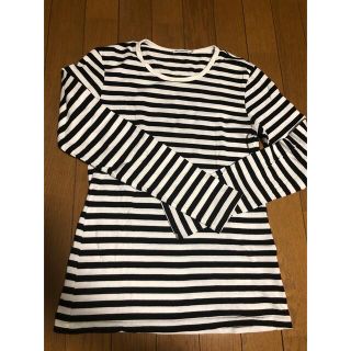 マリメッコ(marimekko)のmarimekko 長袖ボーダーロンT(カットソー(長袖/七分))