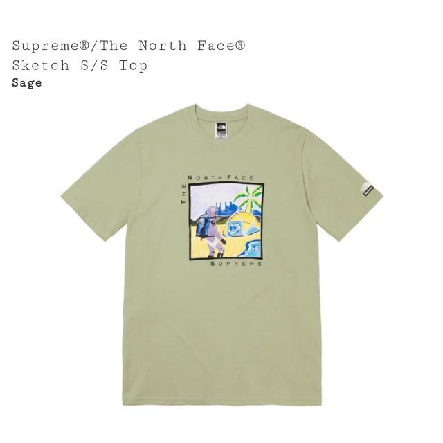 Supreme north face sketch tee 黒 M 新品 正規品