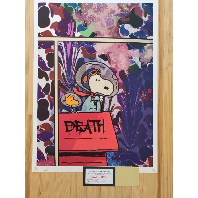 【送料無料】世界限定100枚 DEATH NYC 2020年 アートポスター