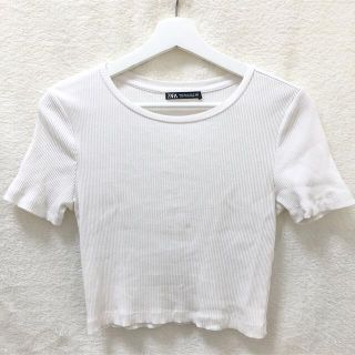 ザラ(ZARA)のZARA Tシャツ　クロップ丈　ミニ丈(Tシャツ(半袖/袖なし))