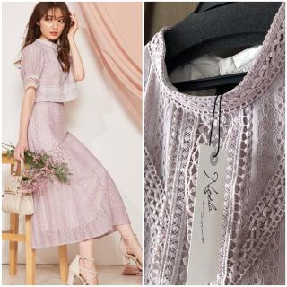 Noela【今季新品】大人気完売!フラワーレースセットアップ
