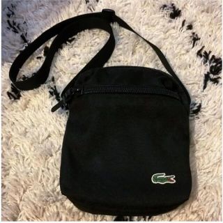 ラコステ(LACOSTE)の定番大人気 LACOSTE ラコステ 黒 BLACK ブラック ショルダーバッグ(ショルダーバッグ)