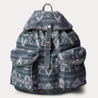 RRL - 新品*RRL*スエードトリム キャンバス リュックサック* ダブル