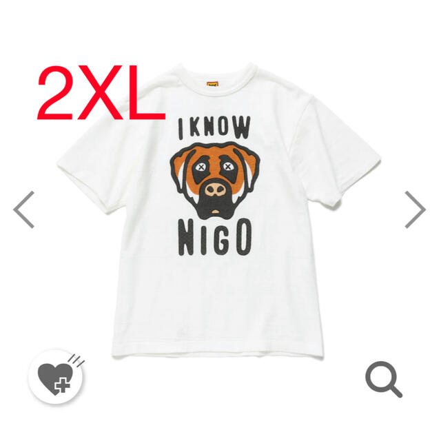 HUMAN MADE(ヒューマンメイド)のHUMAN MADE I KNOW NIGO KAWS T-SHIRT XL メンズのトップス(Tシャツ/カットソー(半袖/袖なし))の商品写真