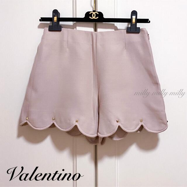 在庫一掃 【VALENTINO】 スカート 美品 (L)ネイビー 40 サイズ40