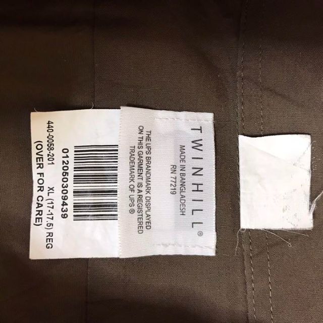【US古着】長袖ワークシャツ　ジャッカス　刺繍ロゴ　ワッペン　ゆるダボ　XL メンズのトップス(シャツ)の商品写真