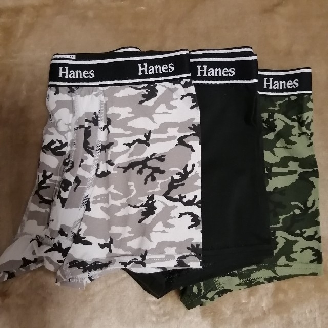 Hanes(ヘインズ)のあつし様 専用です。ヘインズ　ボクサーパンツ　M　３枚セット メンズのアンダーウェア(ボクサーパンツ)の商品写真