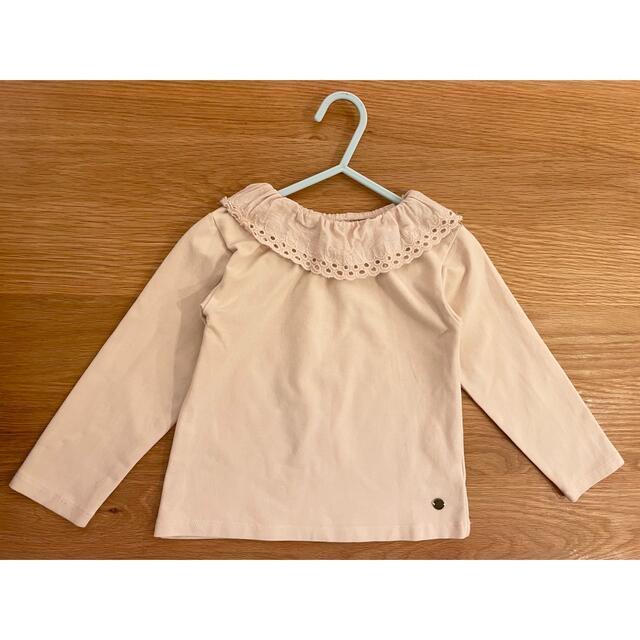 s.t.closet(エスティークローゼット)のレース襟　カットソー　100 キッズ/ベビー/マタニティのキッズ服女の子用(90cm~)(Tシャツ/カットソー)の商品写真