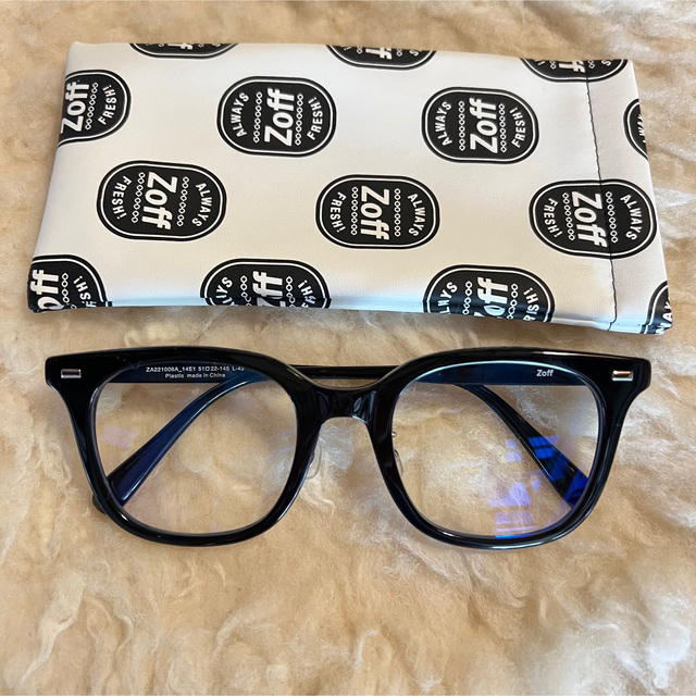 Zoff(ゾフ)のZoff CLASSIC  度なし　ブルーライト&UVカットメガネ レディースのファッション小物(サングラス/メガネ)の商品写真