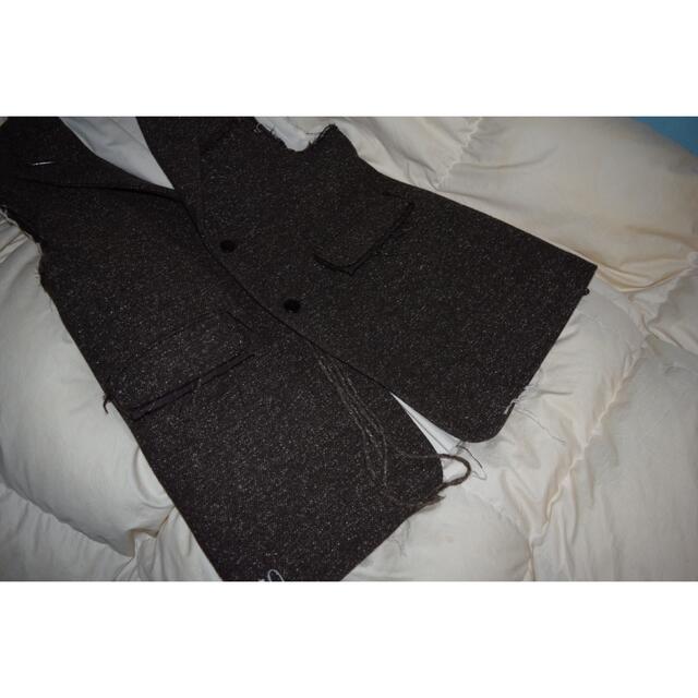 MIDORIKAWA SILK WOOL BELTED VEST 19AW