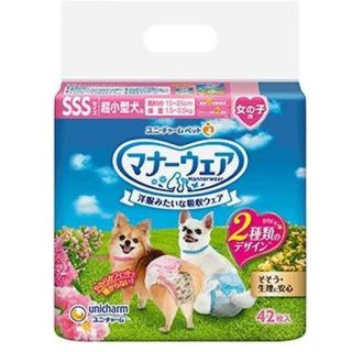 ユニチャーム(Unicharm)のマナーウェア 女の子用 SSS 18枚(犬)