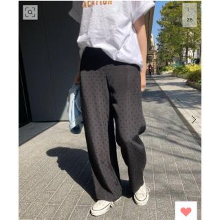 スピックアンドスパン(Spick & Span)のSpick and Span ドットジャガードイージーパンツ(カジュアルパンツ)