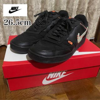 ナイキ(NIKE)のNIKE    コートビジョン　スニーカー　黒×オレンジ　26.5cm(スニーカー)