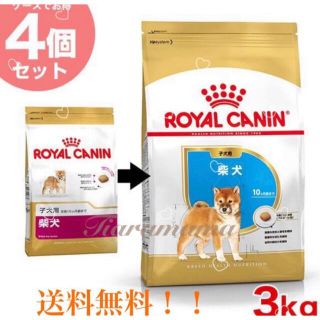 ロイヤルカナン　ドライフード　柴犬子犬　3kg×4袋(ペットフード)