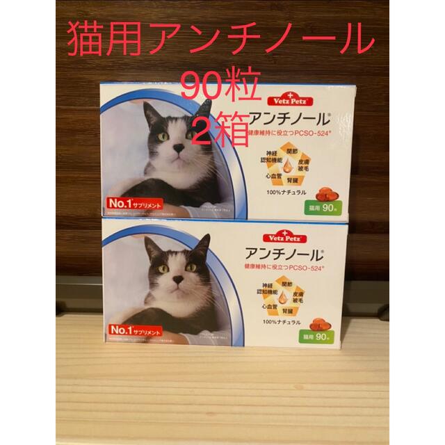 猫猫用アンチノール90粒入り新品未開封2箱