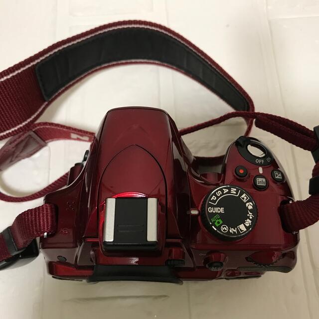 Nikon(ニコン)のNikon デジタル一眼カメラ D3200 ダブルズームキット RED スマホ/家電/カメラのカメラ(デジタル一眼)の商品写真