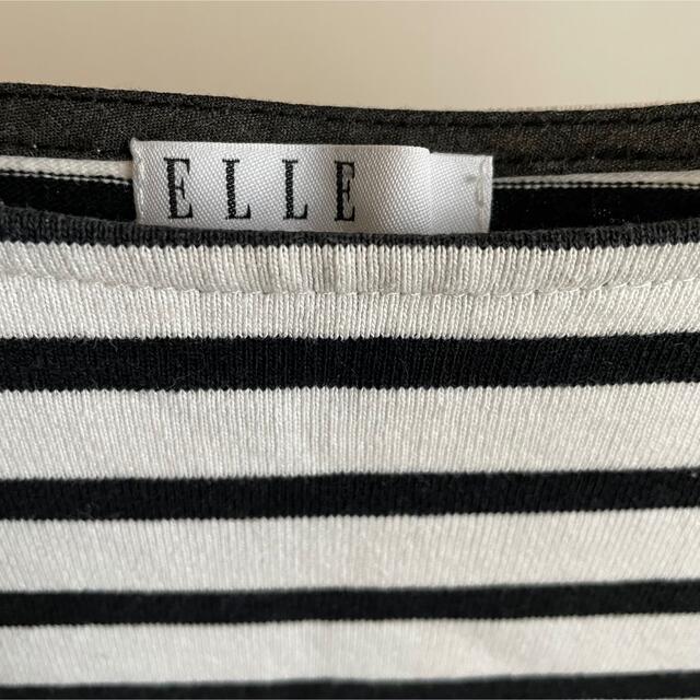 ELLE(エル)の春　エル　ELLE ボーダー　カットソー　トップス レディースのトップス(カットソー(長袖/七分))の商品写真