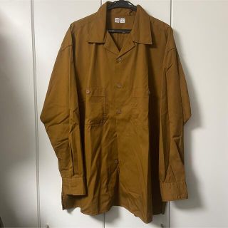 ユニクロ(UNIQLO)のUNIQLO ユニクロ　オープンカラー　シャツ 2XL ブラウン(シャツ)