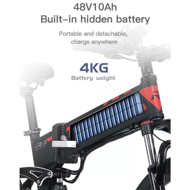 一点のみ　バッテリー2セット  電動　モペット　800w アシスト スポーツ/アウトドアの自転車(自転車本体)の商品写真