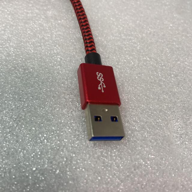 《新品未使用》RAMPOW USB(Type-A：Type-C) 20cmコード スマホ/家電/カメラのスマホアクセサリー(その他)の商品写真