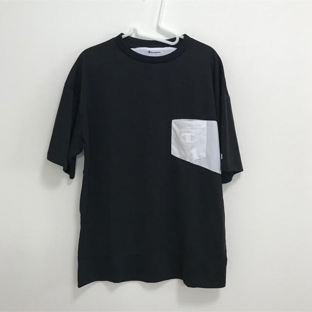 Champion(チャンピオン)のチャンピオン  ポケット　Tシャツ　ブラック メンズのトップス(Tシャツ/カットソー(半袖/袖なし))の商品写真