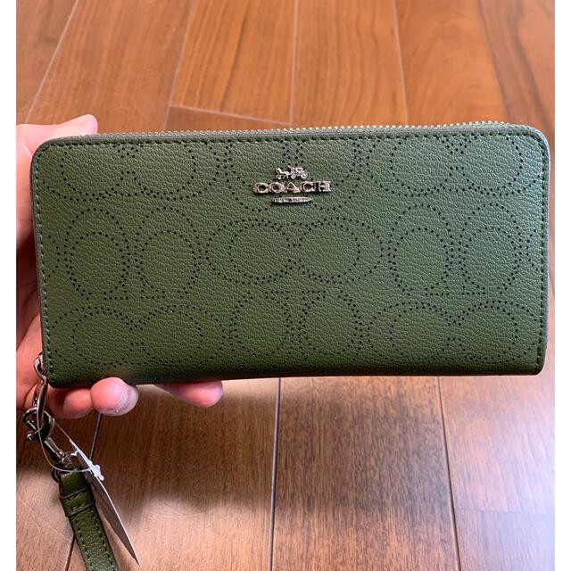 COACH(コーチ)のコーチ　　長財布　モスグリーン メンズのファッション小物(長財布)の商品写真