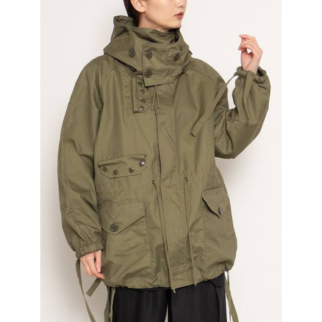 レディースHYKE N/C MILITARY JACKET サイズ1 美品 - ミリタリージャケット