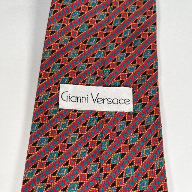 Gianni Versace(ジャンニヴェルサーチ)のヴェルサーチ高級シルクネクタイ　ストライプ メンズのファッション小物(ネクタイ)の商品写真