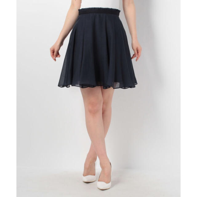 LAISSE PASSE(レッセパッセ)のフェアリーオーガンジーフレアスカート レディースのスカート(ミニスカート)の商品写真