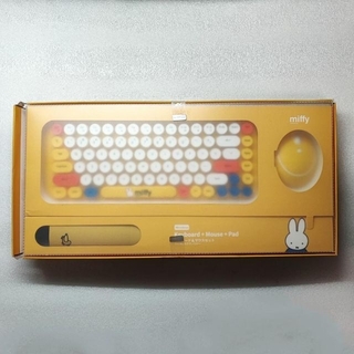 【3点セット】Miffy X Mipow ワイヤレスキーボード マウス イエロー(PC周辺機器)