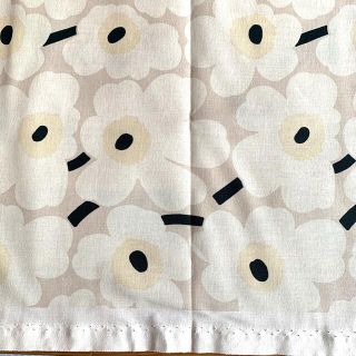 マリメッコ(marimekko)のmarimekko マリメッコ ミニウニッコ生地　ベージュ×ナチュラルホワイト(生地/糸)