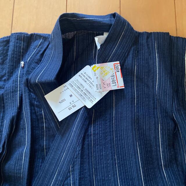 甚平　100 新品 キッズ/ベビー/マタニティのキッズ服男の子用(90cm~)(甚平/浴衣)の商品写真