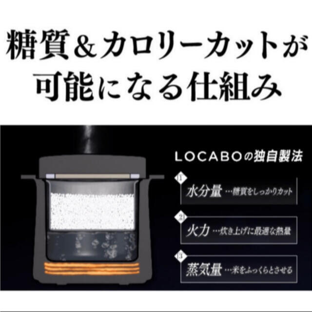 LOCABO 糖質カット炊飯器