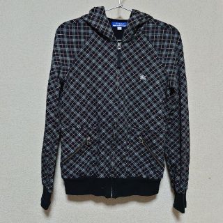 バーバリーブルーレーベル(BURBERRY BLUE LABEL)のバーバリーブルーレーベル　バーバリーチェック　パーカー　サイズ38(パーカー)