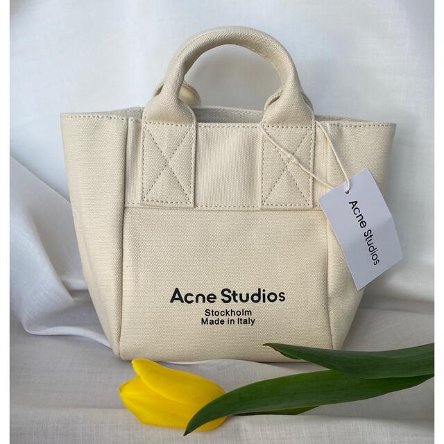 トートバッグacne studious  キャンバス　ミニトート　バッグ