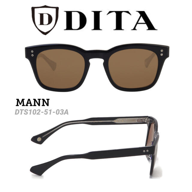 DITA(ディータ)の新品 定価5.7万円 DITA / ディータ MANN ウェリントン サングラス メンズのファッション小物(サングラス/メガネ)の商品写真