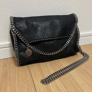 ■新品■未使用■ STELLA McCARTNEY ステラマッカートニー レザー ミニ ショルダーバッグ ポシェット 斜め掛けかばん ブラック系 AD1335ｷO