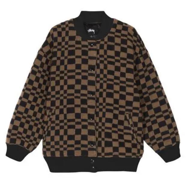 STUSSY(ステューシー)のSTUSSY Sabi Checker Varsity Jacket レディースのジャケット/アウター(スタジャン)の商品写真