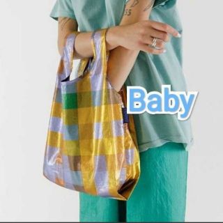 BAGGU BABY バグー　ベビー　メタリックマドラス(エコバッグ)