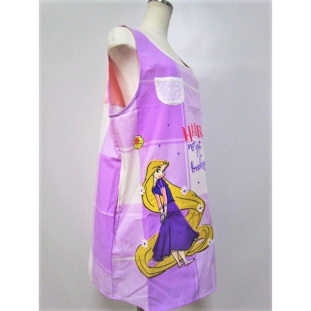 Disney(ディズニー)のラプンツェル キャラクターエプロン レースモチーフ プリンセス 保育士 エプロン エンタメ/ホビーのおもちゃ/ぬいぐるみ(キャラクターグッズ)の商品写真