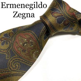 エルメネジルドゼニア(Ermenegildo Zegna)のネクタイ　エルメネジルドゼニア　ペイズリー　総柄　シルク(ネクタイ)