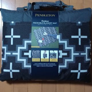 ペンドルトン(PENDLETON)のペンドルトン アウトドア ブランケット マット 152cm X 182cm　黒(その他)