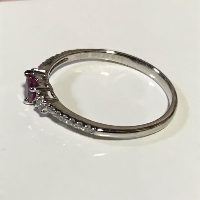ハートシェイプ☆ルビー☆ハート☆ダイヤモンド☆ダイヤモンドリング☆ルビーリング レディースのアクセサリー(リング(指輪))の商品写真