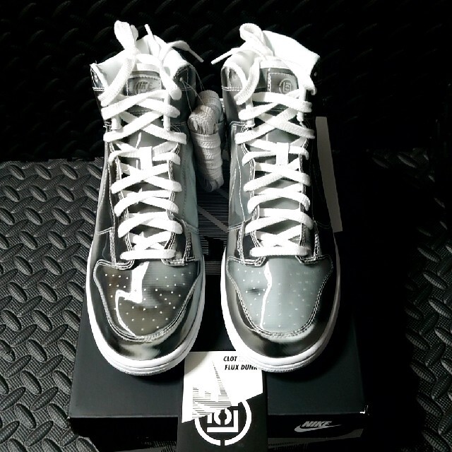 CLOT  Nike Dunk High Silver 1