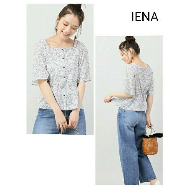 IENA(イエナ)の【aaa様専用】IENA フラワー柄ブラウス　ＳＭＬ　春夏　半袖　リバティ レディースのトップス(シャツ/ブラウス(半袖/袖なし))の商品写真