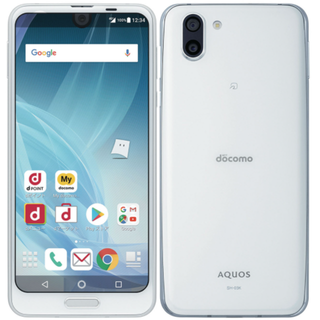 エヌティティドコモ(NTTdocomo)のAQUOS R2 64GB ホワイト(スマートフォン本体)